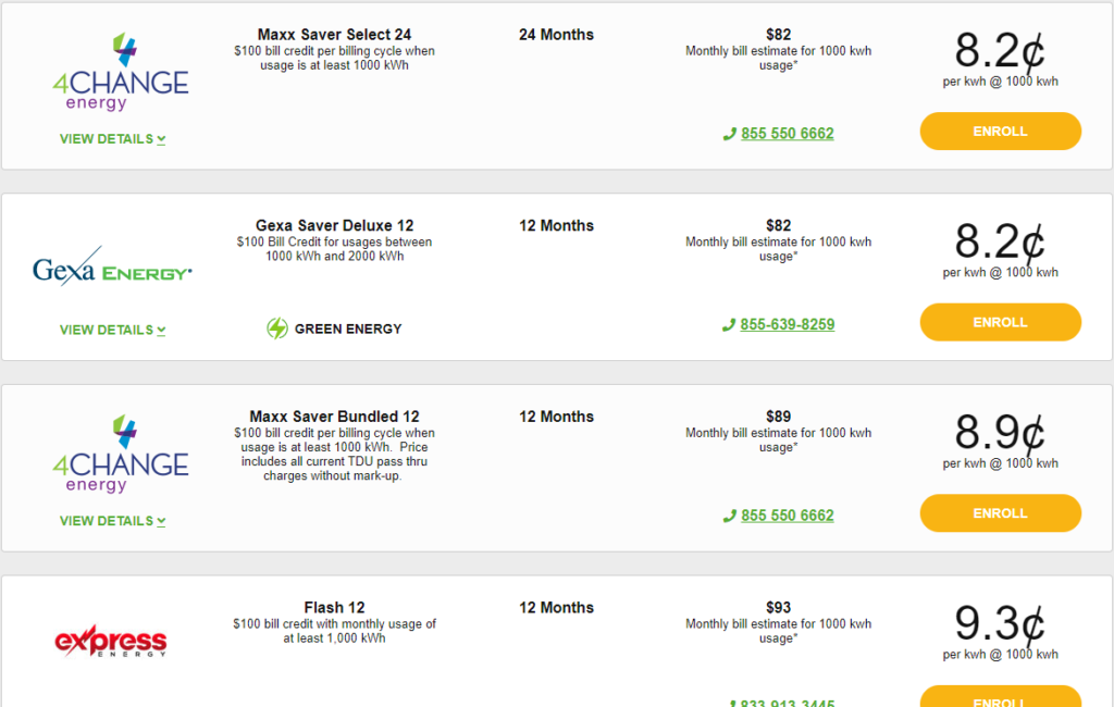 How Much Is Gexa Energy Deposit