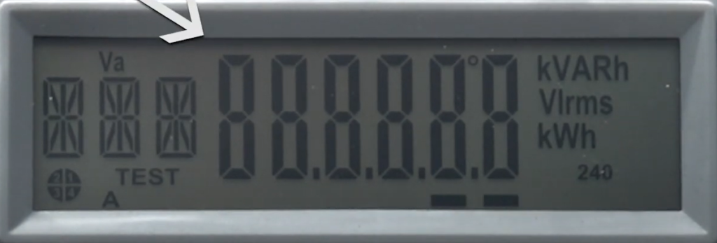 Landis GYR GridStream RF Electric Meter test screen