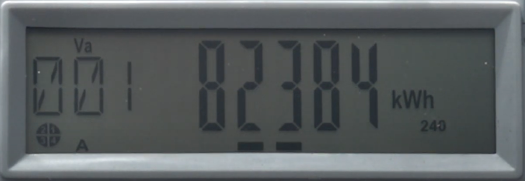 Landis GYR GridStream RF Electric Meter usage screen