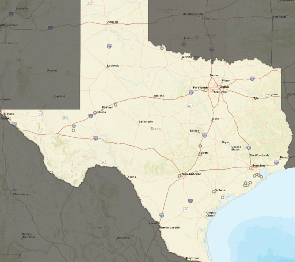 Locations Texas Grid Scale Battery Storage