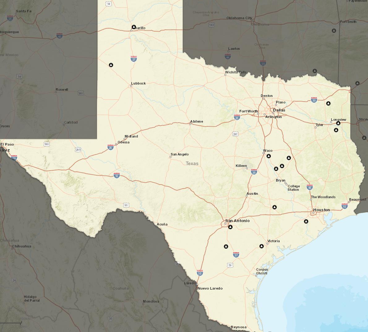 Power Plants Vault Energy - Map Of Texas Coal Power Plants 