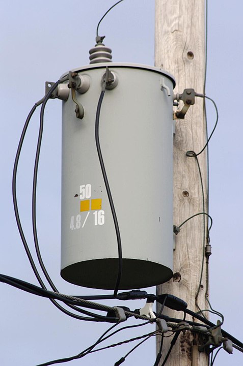 Transformer on a Power Pole